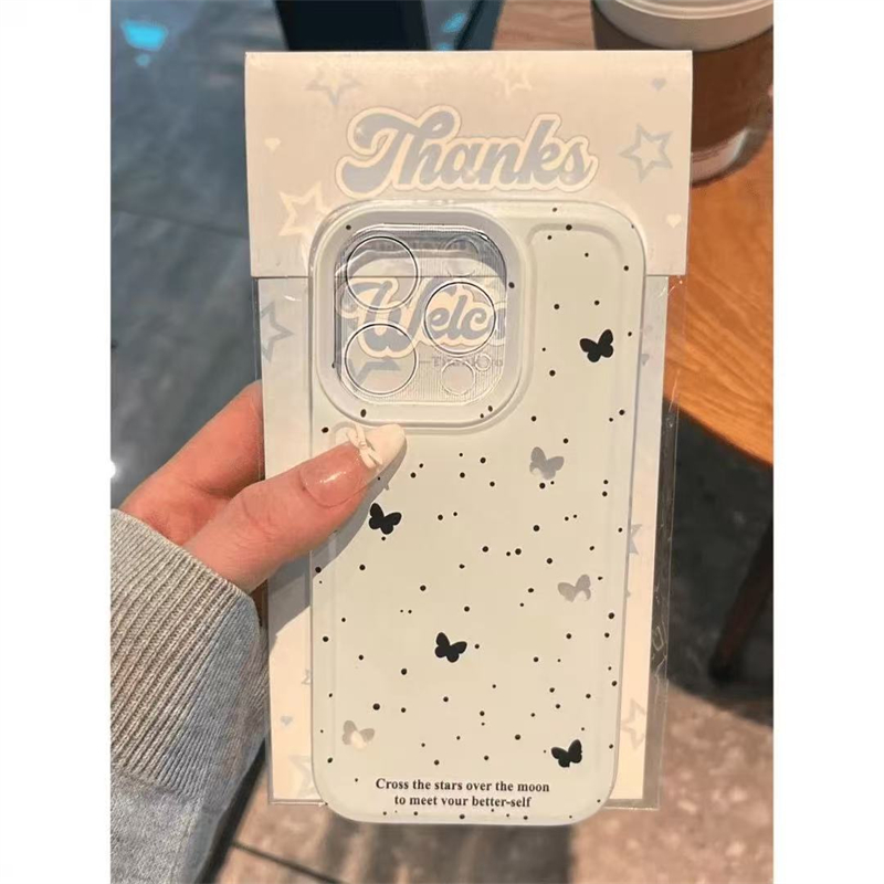 全机型清新蝴蝶新款防摔硅胶软壳