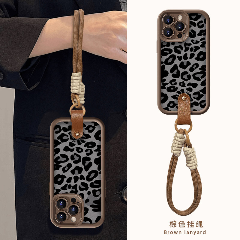 全机型硅胶软壳美拉德墨灰豹纹