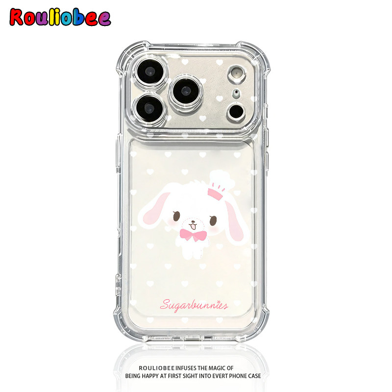 可爱甜品兔适用iphone17promax手机壳苹果16/15/14新款13华为mate80气囊防摔vivos30小米17oppo红米K90保护套