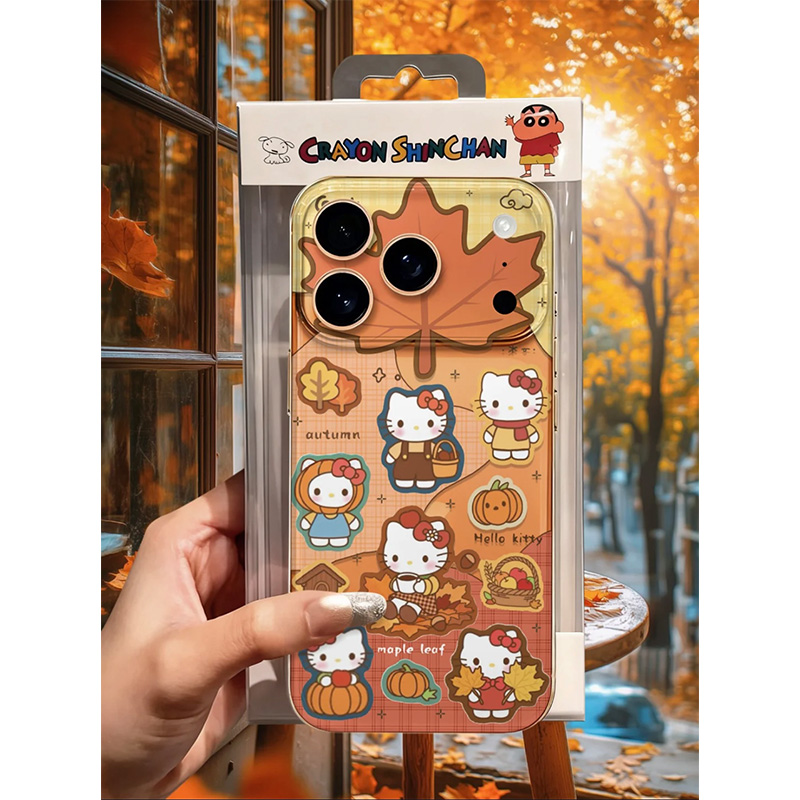 美拉德Kitty手机壳苹果16pro华为pura70适合秋天的iPhone15Promax小米14HelloKitty哈喽kt猫vivo13OPPO12适用