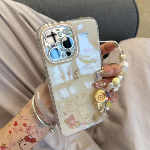 厨师布朗熊奶黄蛋糕卷手链手机壳