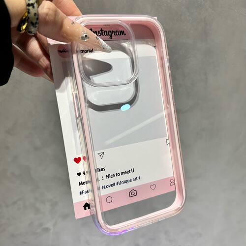 ins高颜值透色三合一炫彩适用苹果17promax手机壳iPhone16新款15简约13华为P70荣耀400vivoS30小米14红米oppo