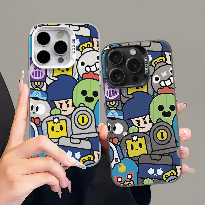 可爱弹珠超人适用苹果15promax手机壳iPhone16创意13新款12网红14pro可爱动漫11卡通plus男女款xs彩银防摔xr