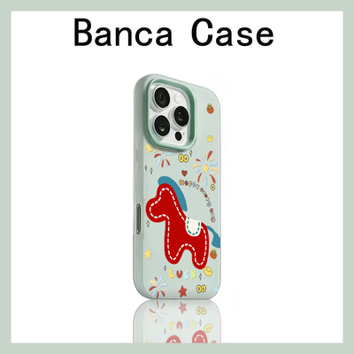 烟花元宝小马适用苹果17promax手机壳iPhone16果冻二合一15简约14个性保护套13/12/11肤感磨砂防摔air男女max