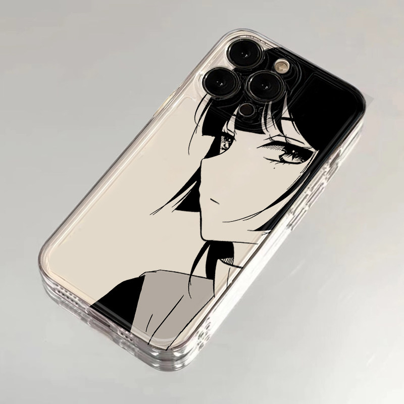 动漫少女适用苹果16promax手机壳15新款iPhone14Pro卡通13男女款12Pro潮款11华为荣耀oppo/vivo小米红米xr软