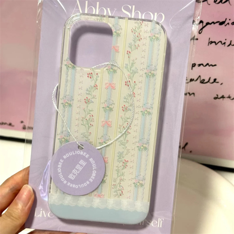 小众ins风清新碎花适用苹果17promax手机壳iPhone16新款15双层壳13华为P70荣耀400vivoS20小米14红米K80oppo