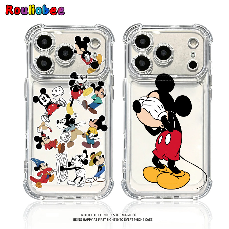 卡通涂鸦米奇适用iphone17promax手机壳苹果16/15新款13华为mate70气囊防摔vivos30小米14oppo红米K80荣耀400
