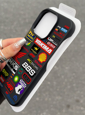 简约汽车标签适用iPhone17promax手机壳苹果14pro新款16promax炫酷个性13创意12超薄保护套11半包软壳15plus