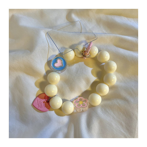 新款手机挂绳女短款创意圆珠链彩色小清新适用苹果手机壳华为小米OPPOVIVO便携手提手拎防丢挂绳配件包包配饰