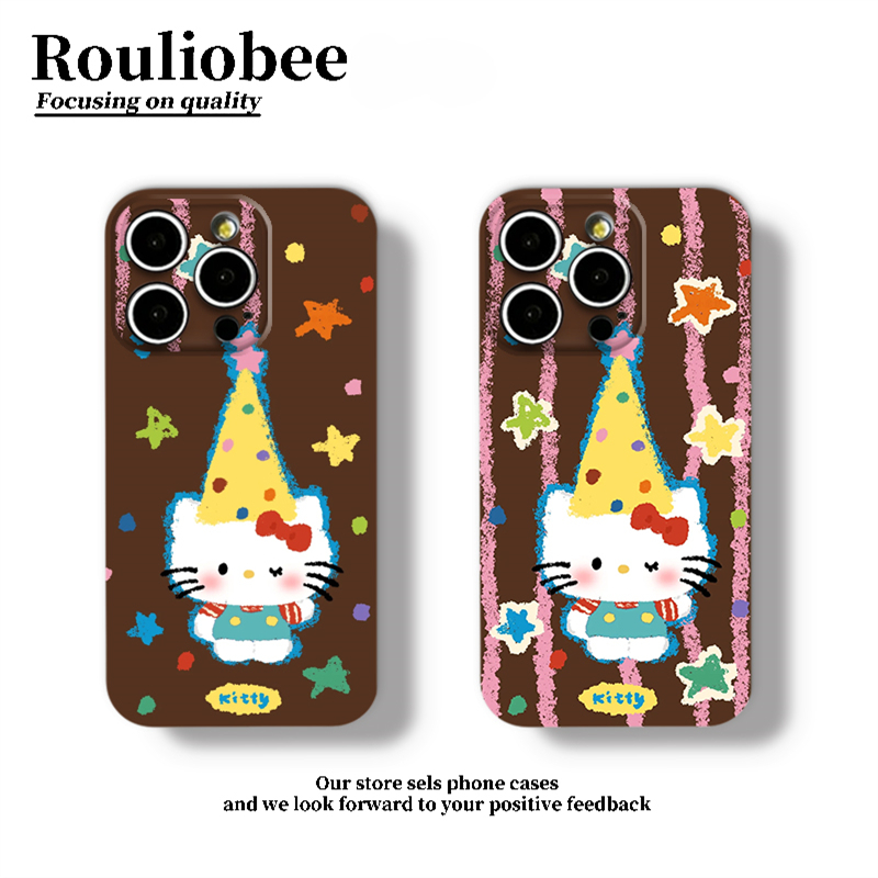 全机型棕色星星Kitty菲林手机壳