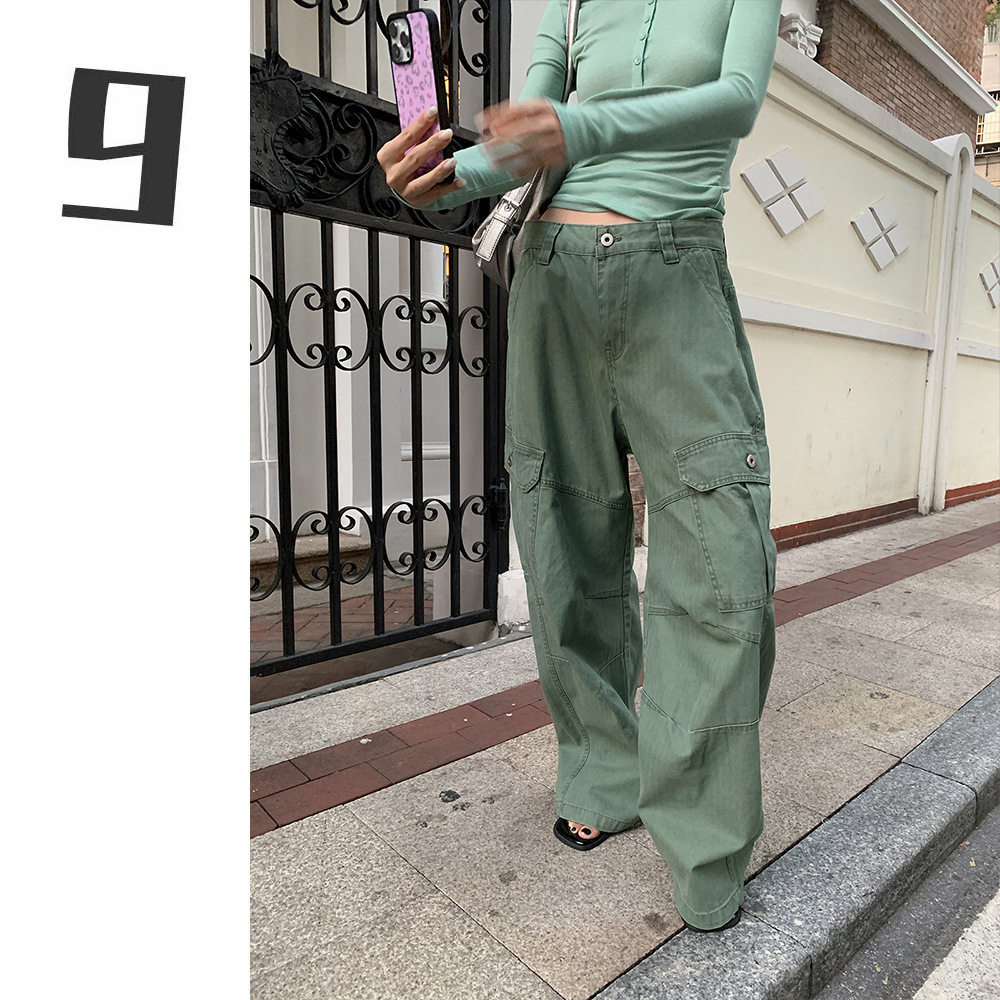 【实拍】设计感分割牛仔裤女20牛仔裤
