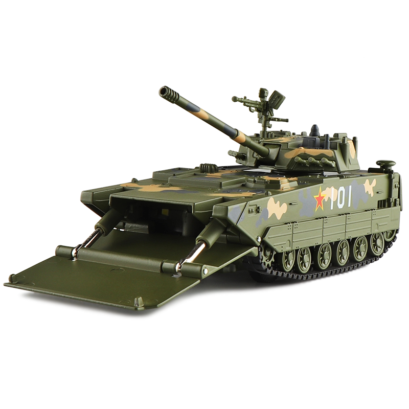 仿真合金金属军事汽车模型05两栖99式坦克越野装甲车军车儿童玩具
