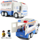 大号林达早教音乐故事开门110公安警察卡车货车汽车模型儿童3玩具