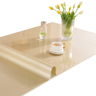 PVC桌布防水防油防烫免洗长方形餐桌垫不透明茶几垫电视柜垫子厚