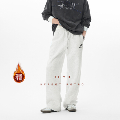 JHYQ重磅400G加绒厚卫裤男休闲裤