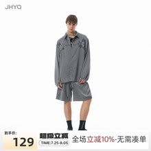 【邓为同款】JHYQ反战系列UPF50+防晒衣服男套装宽松凉感衬衫外套