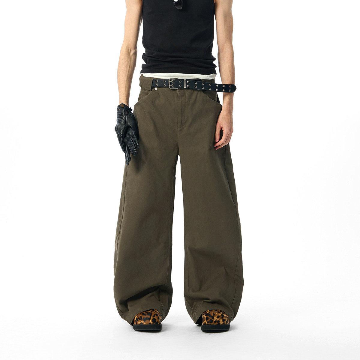 JHYQ美式复古阔腿工装裤男军绿色宽松直筒长裤潮牌痞帅休闲裤,男装,休闲裤,淘宝优惠券,粉丝福利购,淘宝优惠卷