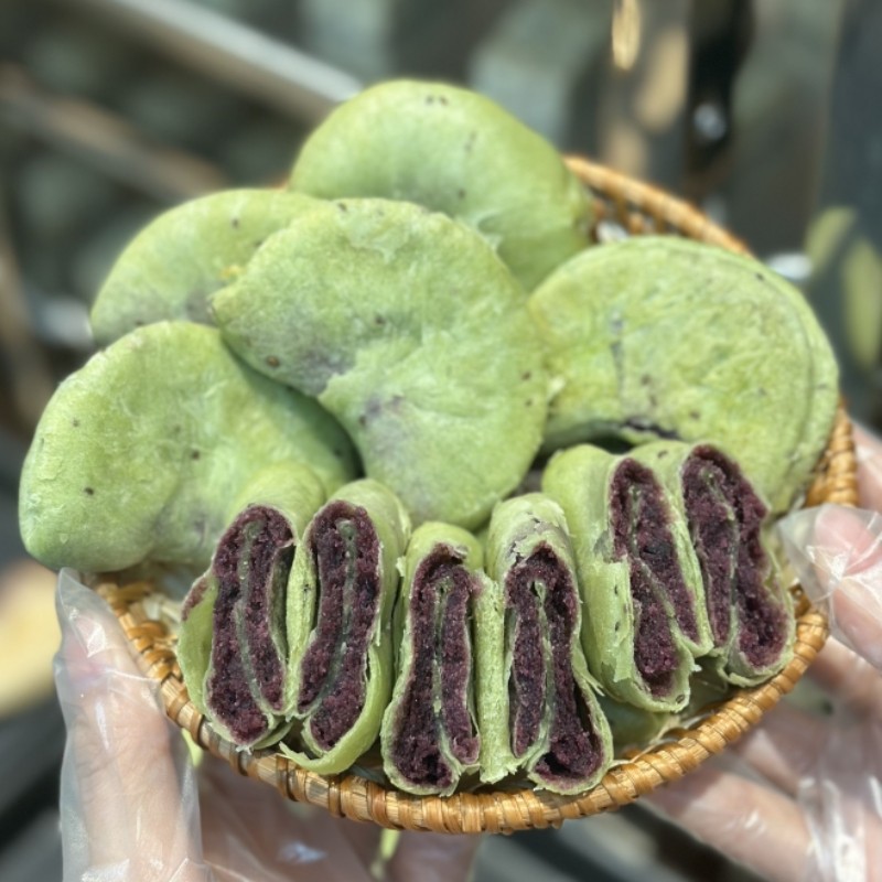 【奇亚籽抹茶紫薯芋泥饼】0蔗糖代餐饱腹奇亚籽紫薯芋泥中式糕点