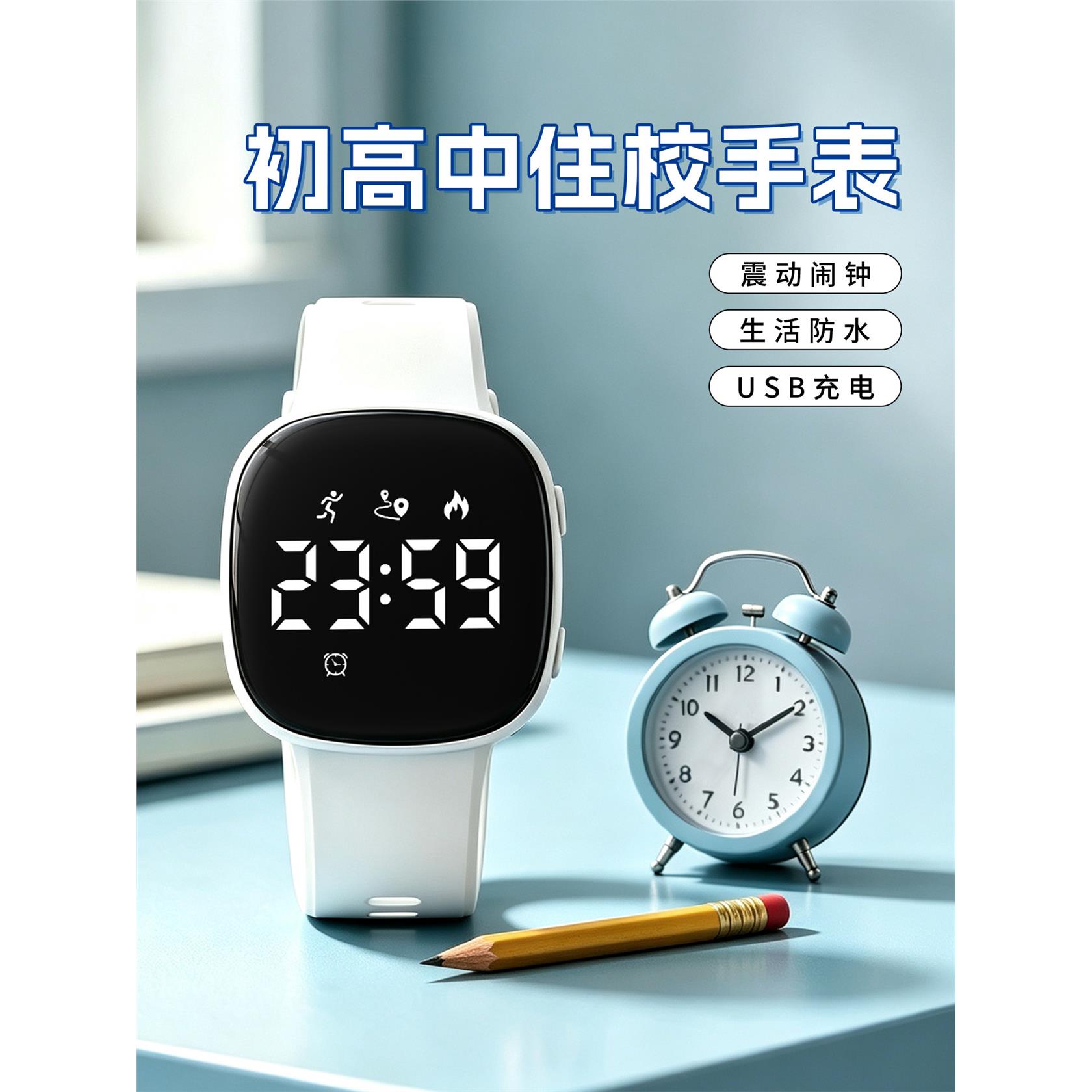 初中生专用手表男款学高