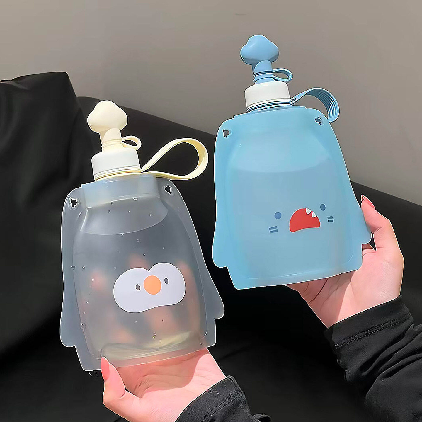 便携硅胶儿童水壶食品级