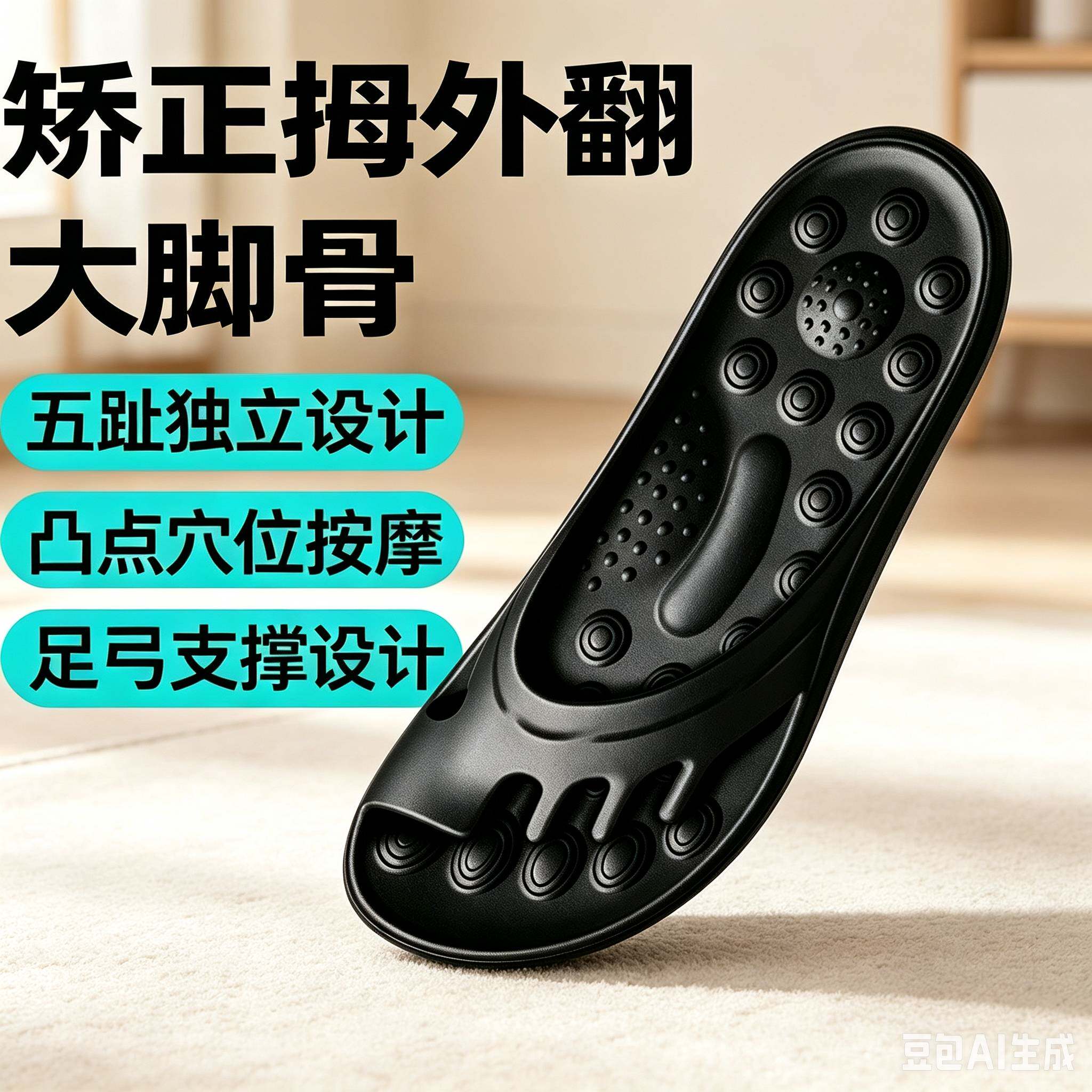 矫正拇指外翻五指拖鞋足