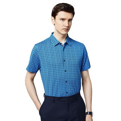 佛朗尼齐拉商务休闲翻领短袖衬衫