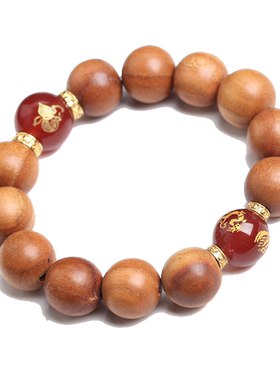 官方旗舰店正品男女老桃木手串