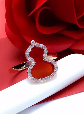 开口精致手饰浪漫葫芦戒指