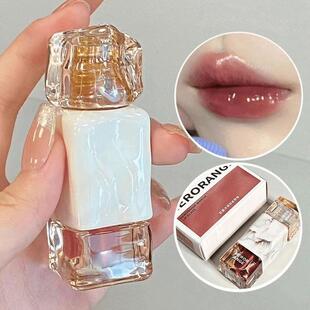 裸色缪斯镜面晶冻唇釉女玻璃唇水光滋润肉桂奶咖欧美口红不易掉色