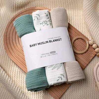 Baby Swaddle Blanket Unisex Swaddle Wrap Soft Silk Muslin Un