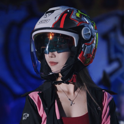GSB摩托车头盔男女双镜片C290