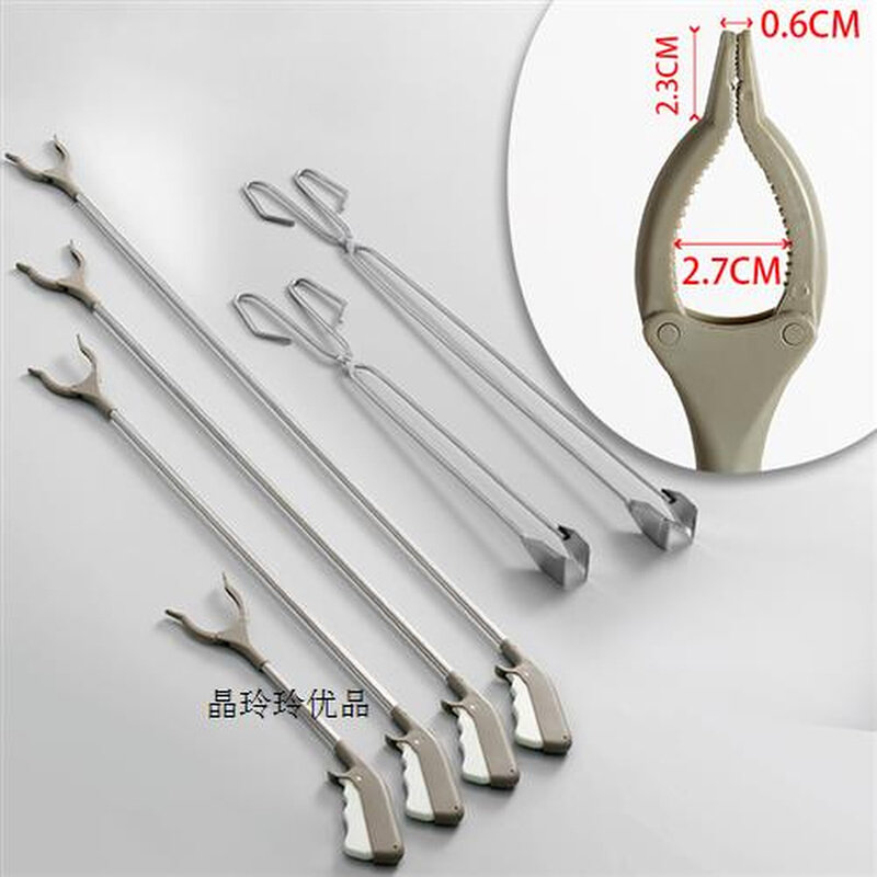 速发环卫专用夹子长柄捡取u物卫生钳子垃圾夹拾物器加长家用火钳