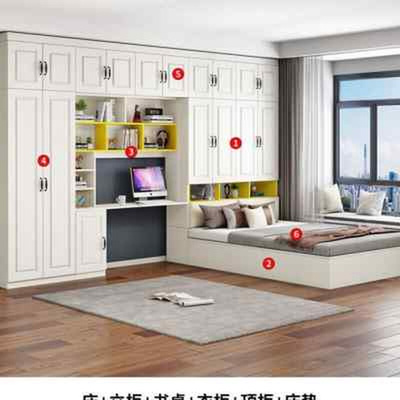 厂衣柜床一体榻榻米床家用小户y型省空间多功能儿童床带柜子储新