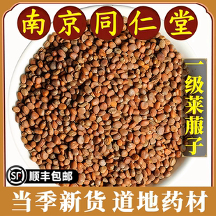 南京同仁堂正品莱菔子中药材炒白萝卜籽可磨炒白萝卜籽粉生萝卜籽