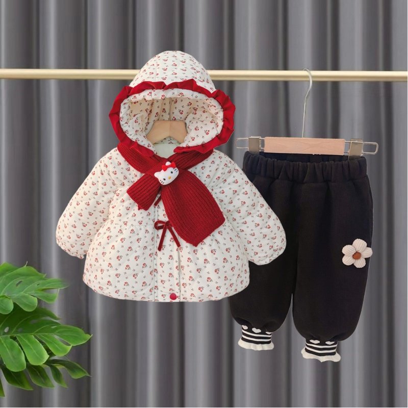 女童棉服套装冬季2026新款夹棉外套宝宝夹棉加厚保暖棉衣儿童冬装,童装/婴儿装/亲子装,套装,淘宝优惠券,粉丝福利购,淘宝优惠卷