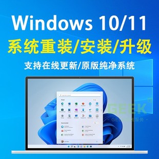 正版win11系统重装专业版 windows10纯净版电脑远程安装更新升级