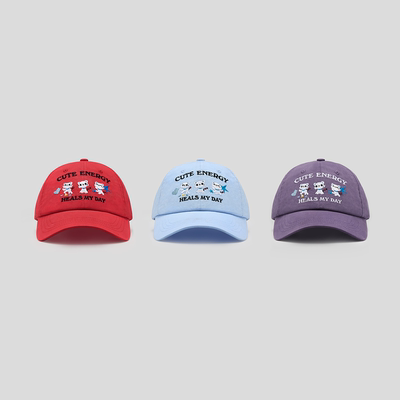 GOODBAI GOODEES Slogan图案刺绣弯檐棒球帽
