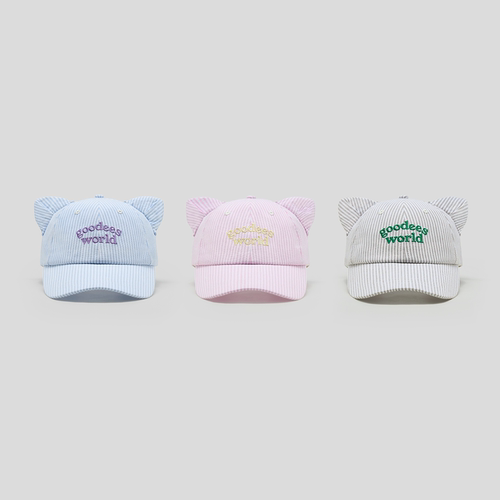 GOODBAI GOODEES 猫耳logo棒球帽