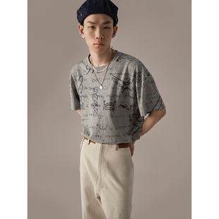 GOODBAI T恤 916涂鸦印花短袖