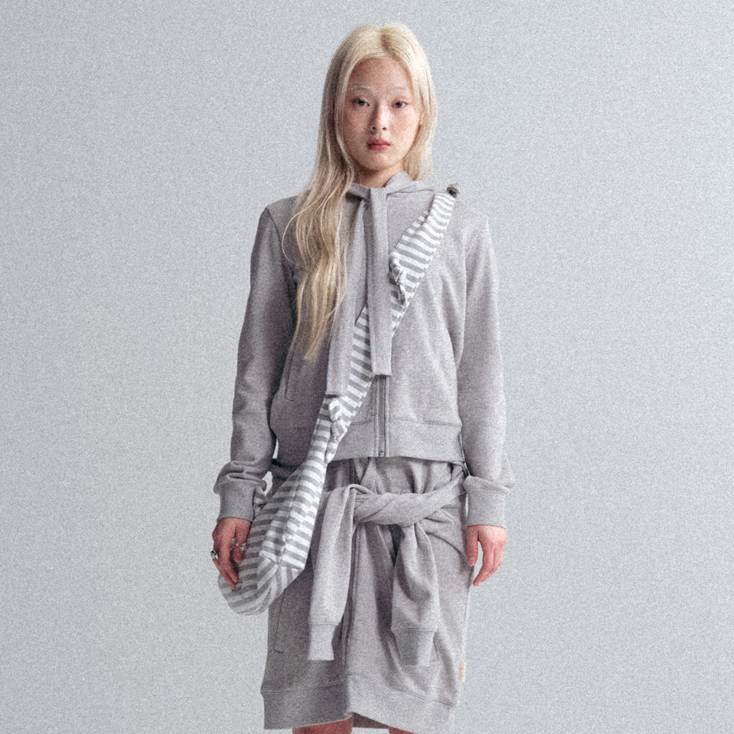 GOODBAI GOODEES 新款系带长袖卫衣夹克外套