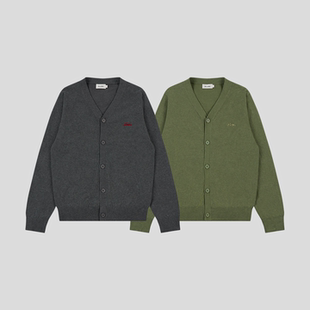 GOODBAI ‘RETRO LOGO’胸前刺绣毛织开衫