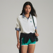 针织衫 GOODBAI 女 撞色翻领短款 长袖 PALOMOVE 春夏新款