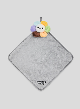 GOODBAI GOODEES五彩太阳花玩偶logo刺绣擦手巾