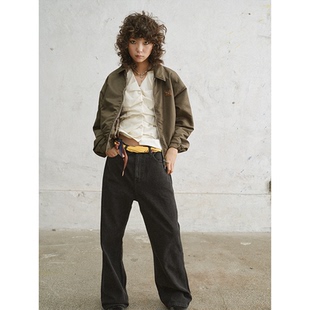 GOODBAI 刺绣slogan翻领夹克 916