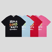 Have good GOODBAI day彩色印花短袖 T恤