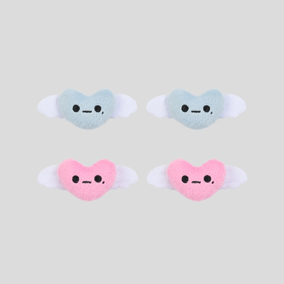 GOODBAI GOODEES天使爱心毛绒发夹