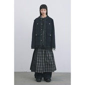 GOODBAI 916 毛边多口袋正肩纽扣外套