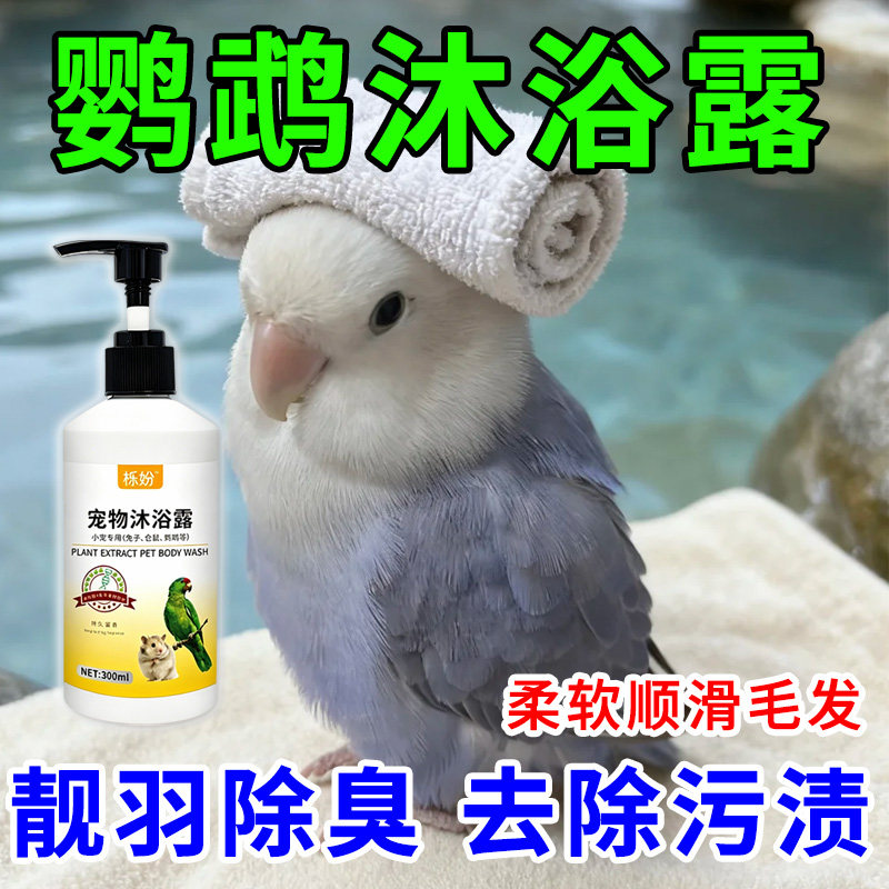 鹦鹉沐浴露除臭专用豚鼠荷兰猪沐浴露抗菌除臭除螨豚鼠洗澡用品