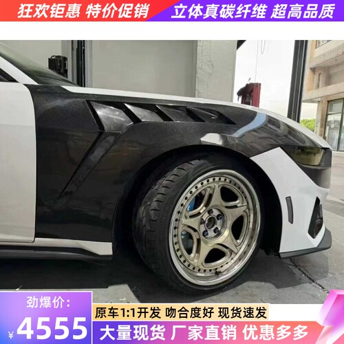 适用于18-23款福特野马mustang改装碳纤维叶子板GTD翼子板挡泥板
