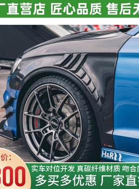 2017-2019款奥迪RS3 S3改装TAKD干碳纤维叶子板开孔翼子板 挡泥板